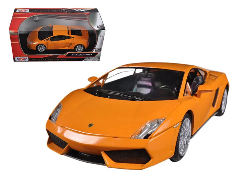 Lamborghini Gallardo Lp-560-4 Orange 1/24 Diecast Model Car By Motormax 1