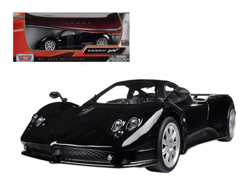 Pagani Zonda F Black 1/24 Diecast Model Car By Motormax 1