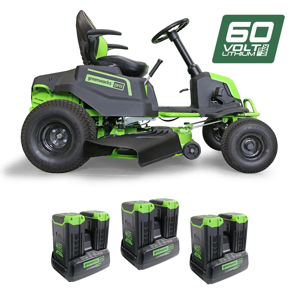 Greenworks 60V Battery Pro 42” Ride-On Mower 1
