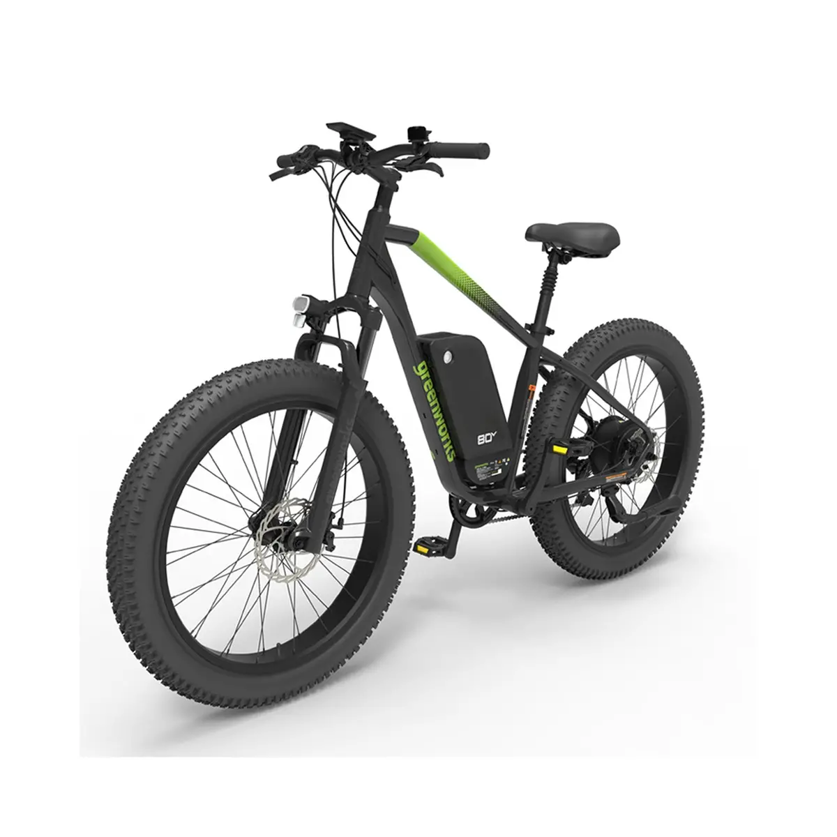 Greenworks 60V Venture Series 26” Fat Tyre Electric Mountain Bike (Skin Only) 1