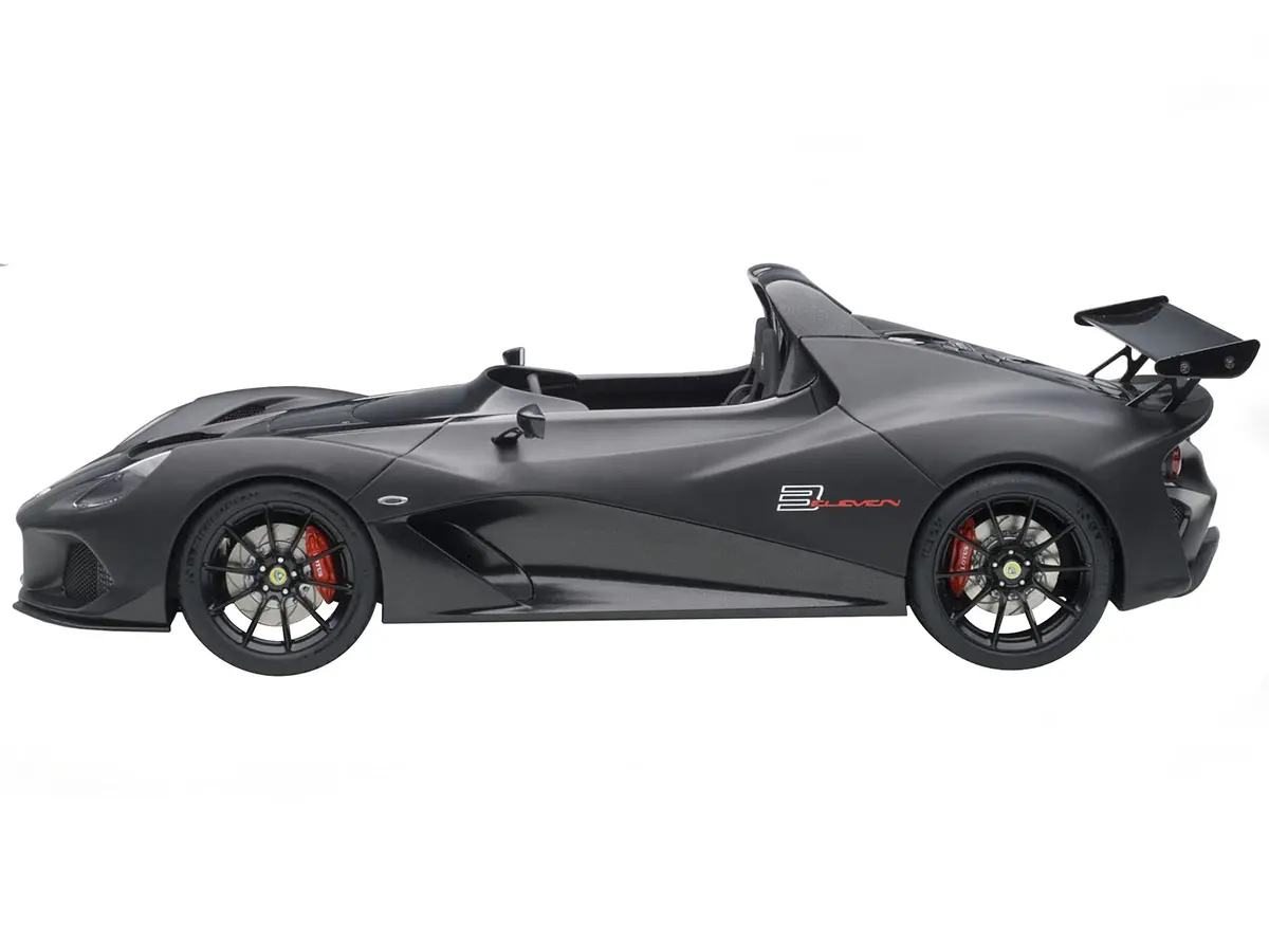 Lotus 3-Eleven Matte Black With Gloss Black Accents 1/18 Model Car By Autoart 2
