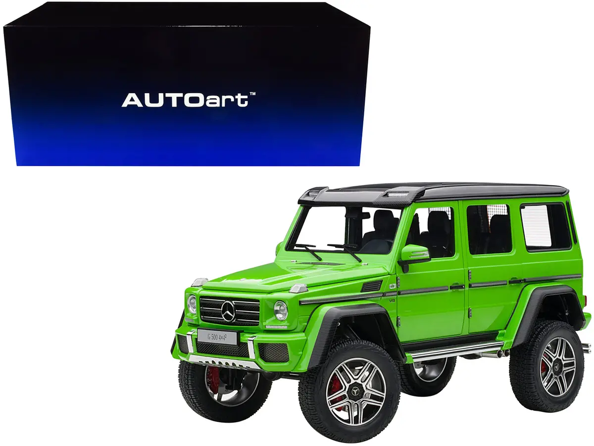 Mercedes Benz G500 4X4 2 Alien Green 1/18 Model By Autoart 1