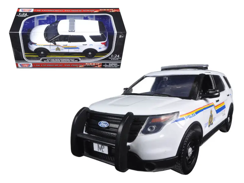 2015 Ford Police Interceptor Utility With Light Bar "Rcmp - Royal Canadian Mounted Police" 1/24 Diecast Model Car By Motormax 1