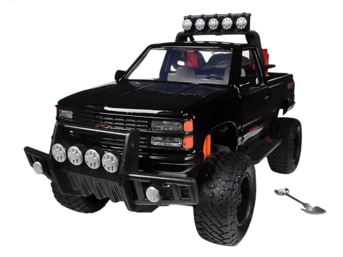 1992 Chevrolet 454 Ss Pickup Truck Off Road Black 1/24 Diecast Model By Motormax 2