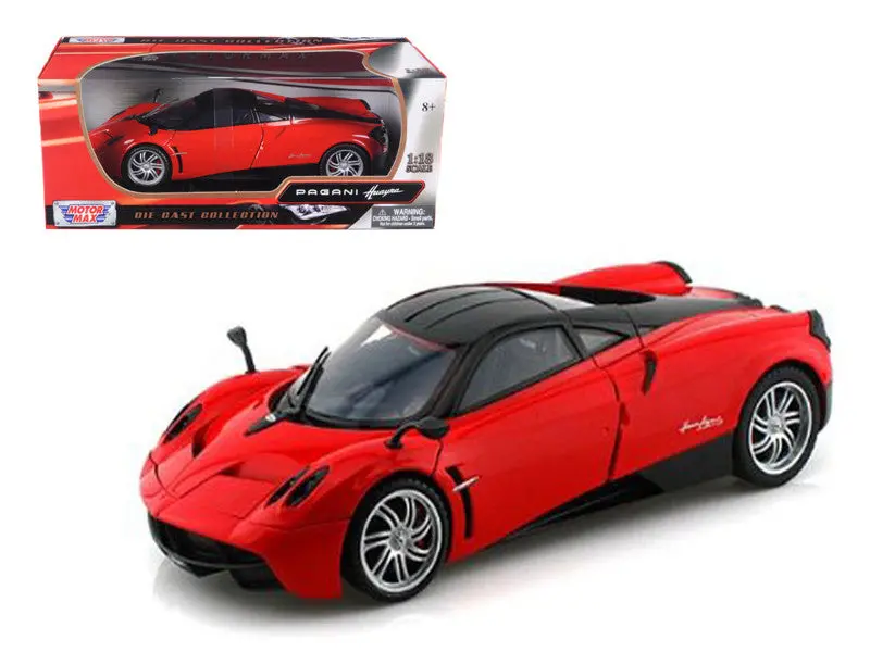 Pagani Huayra Red 1/18 Diecast Model Car By Motormax 1