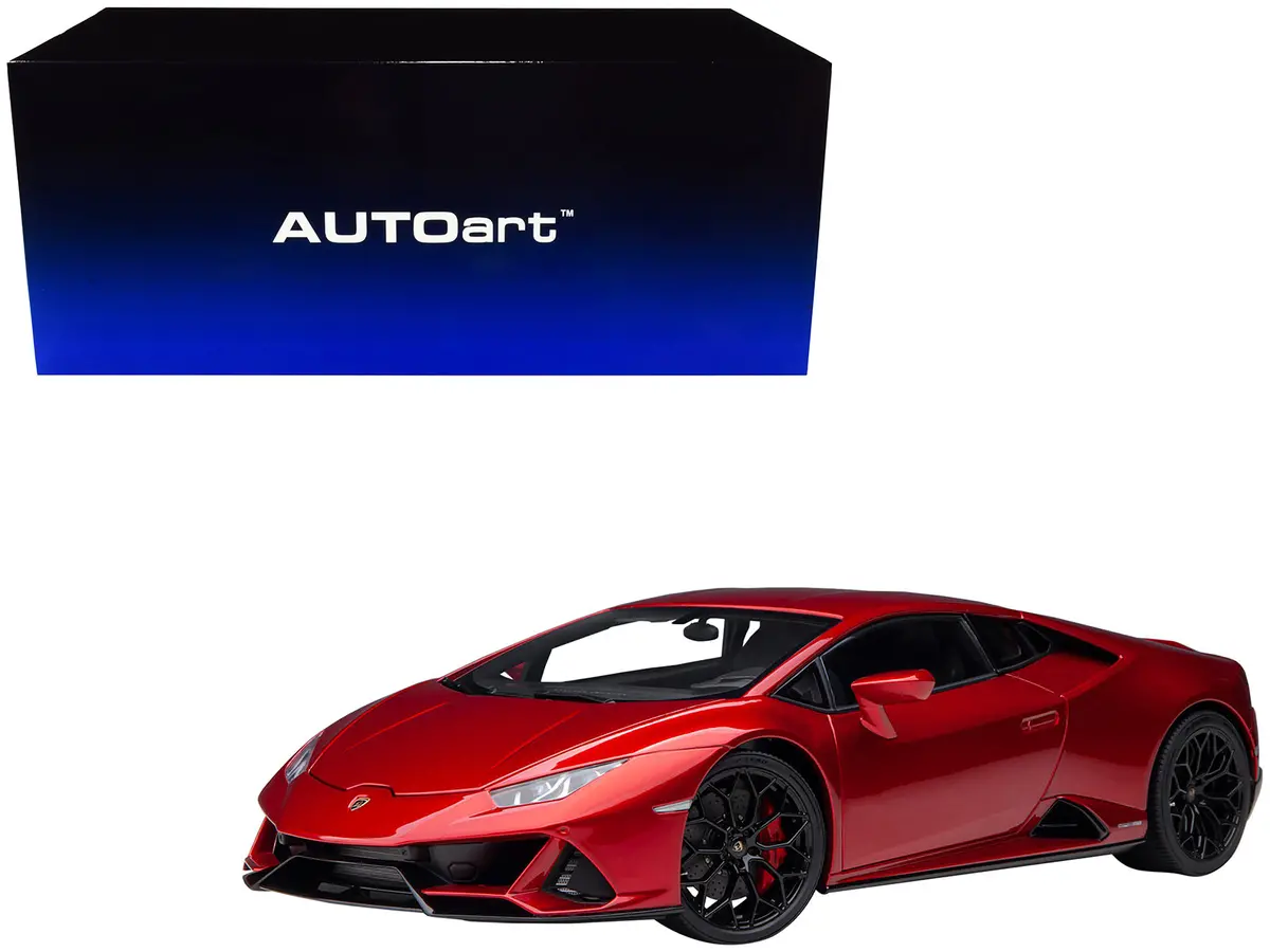 Lamborghini Huracan Evo Rosso Bia Red Metallic 1/18 Model Car By Autoart 1