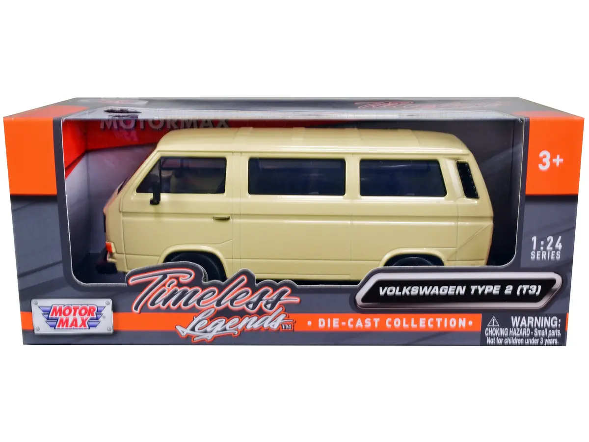 Volkswagen Type 2 (T3) Van Beige "Timeless Legends" Series 1/24 Diecast Model By Motormax 1