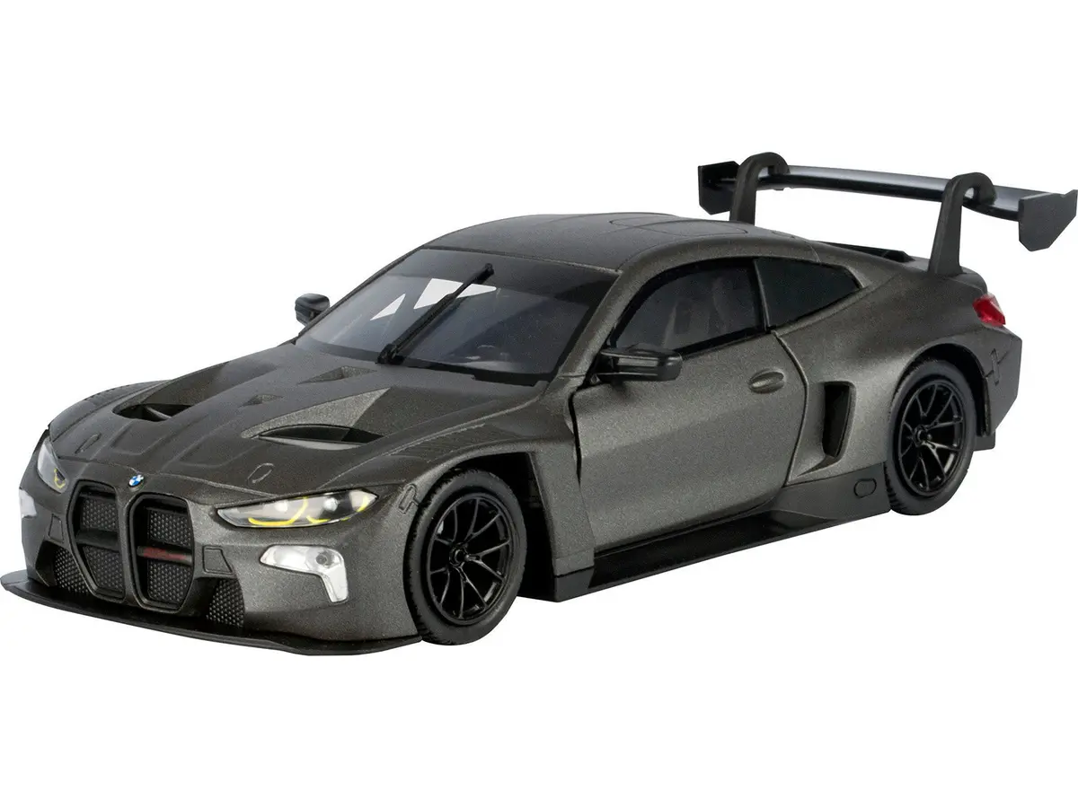 Bmw M4 Gt3 Matte Black "Timeless Legends" Series 1/24 Diecast Model Car By Motormax 2