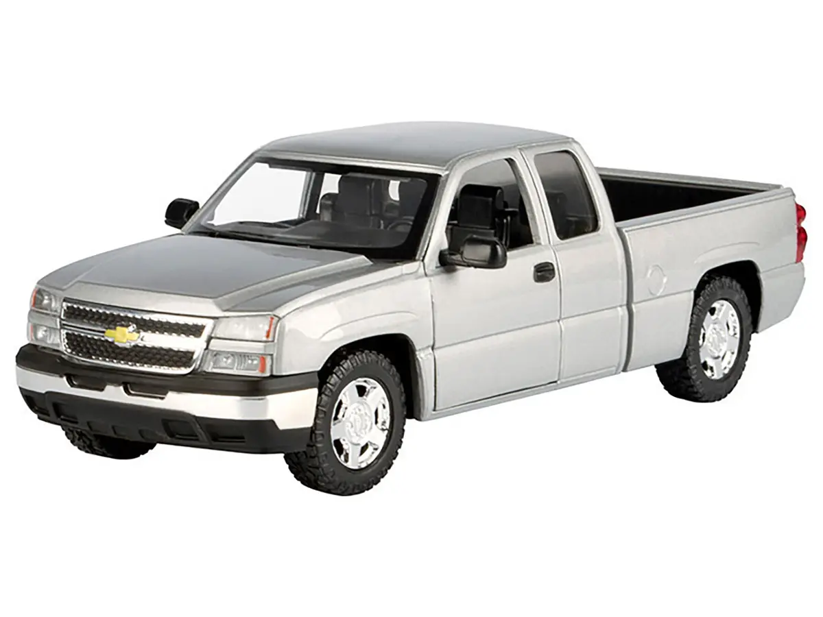 2006 Chevrolet Silverado 1500 Pickup Truck Gray Metallic "Timeless Legends" Series 1/25 Diecast Model Car By Motormax 2