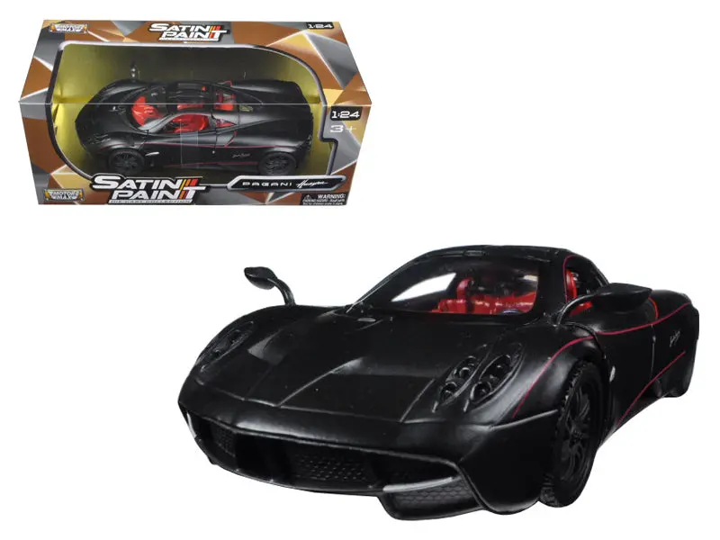Pagani Huayra Matte Black 1/24 Diecast Model Car By Motormax 1