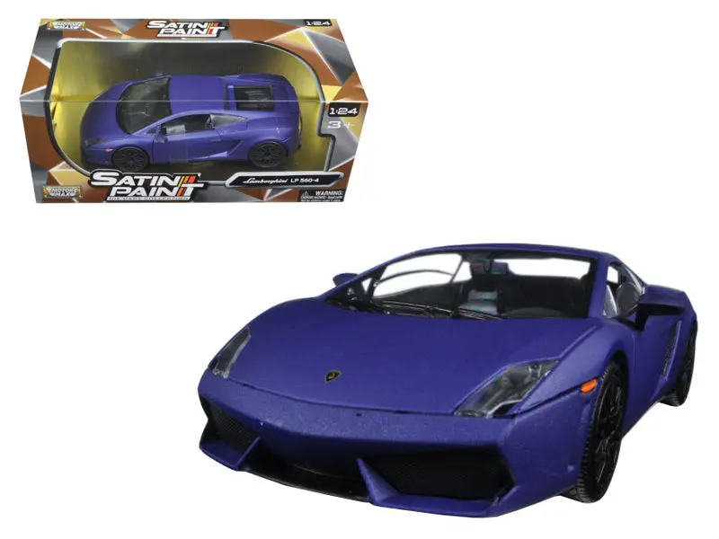 Lamborghini Gallardo Lp 560-4 Matte Purple 1/24 Diecast Model Car By Motormax 1