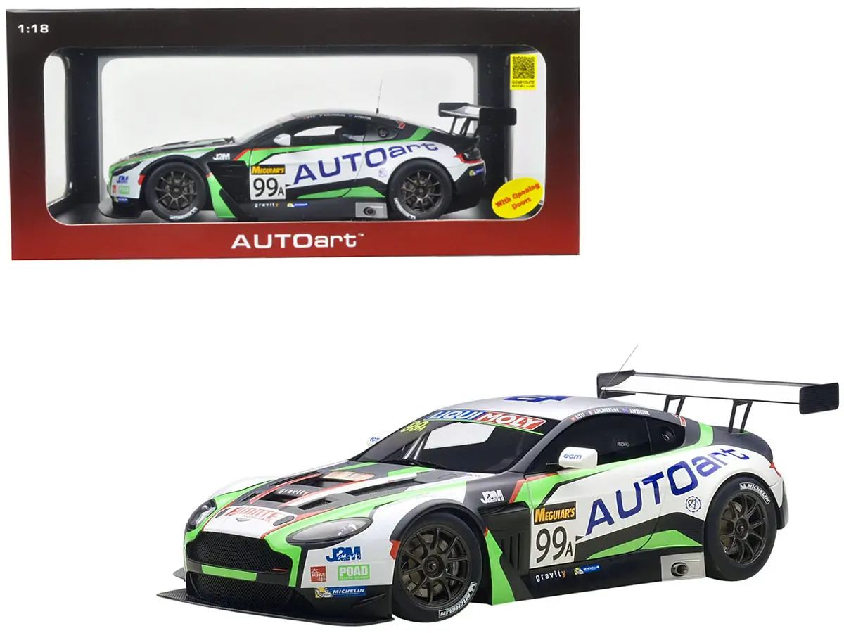 Aston Martin V12 Vantage Bathurst 12Hour Endurance Race 2015 #99 Jm. Merlin / J. Venter / F. Yu 1/18 Model Car By Autoart 1