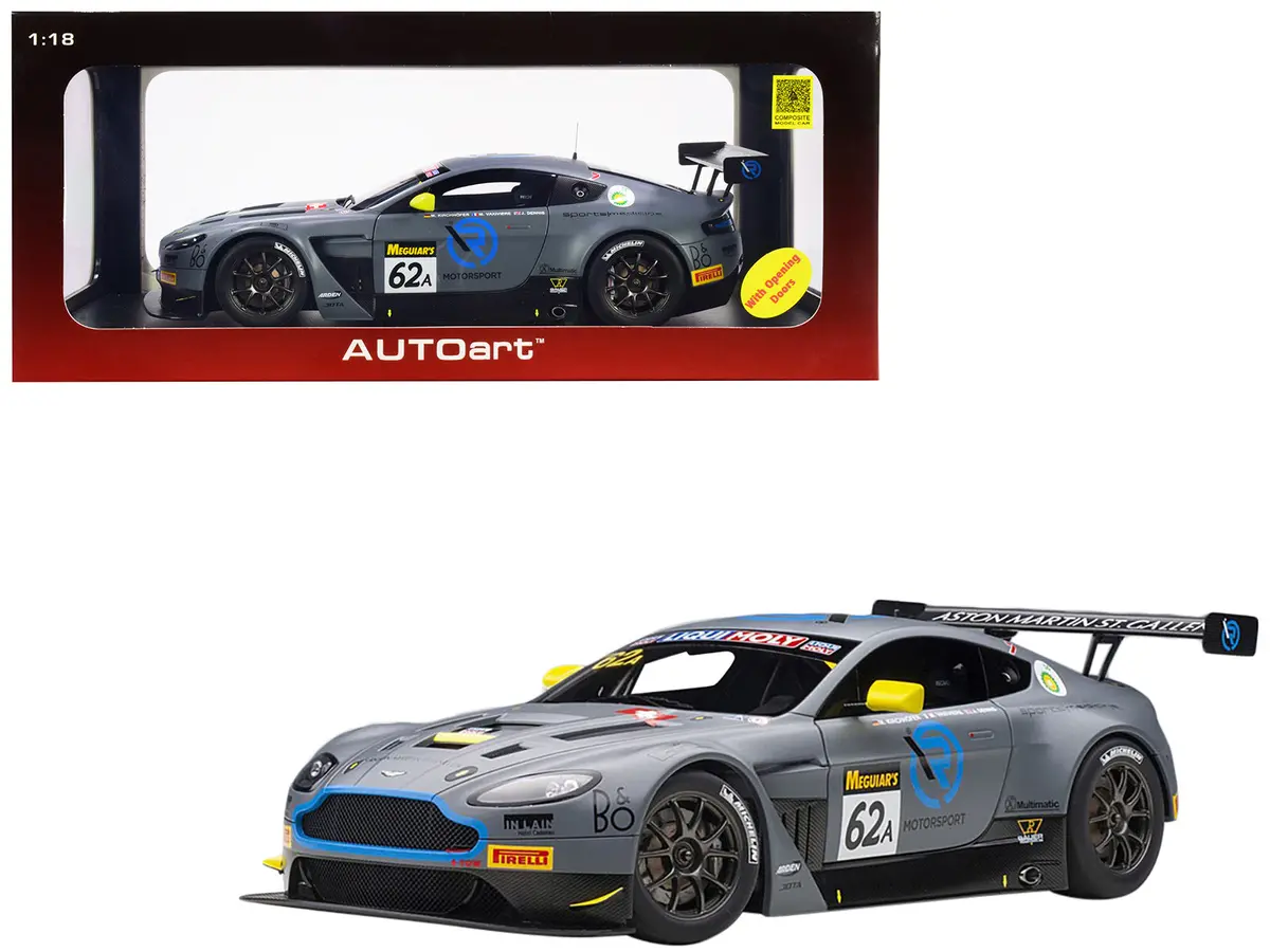 Aston Martin Vantage V12 Gt3 #62A J. Dennis - M. Vaxiviere - M. Kirchhoefer Team R-Motorsport Bathurst 12H (2019) 1/18 Model Car By Autoart 1