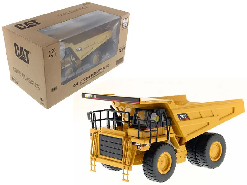 Cat Caterpillar 777D Off Highway Dump Truck With Operator Core Classics Series 1/50 Diecast Model By Diecast Masters 1