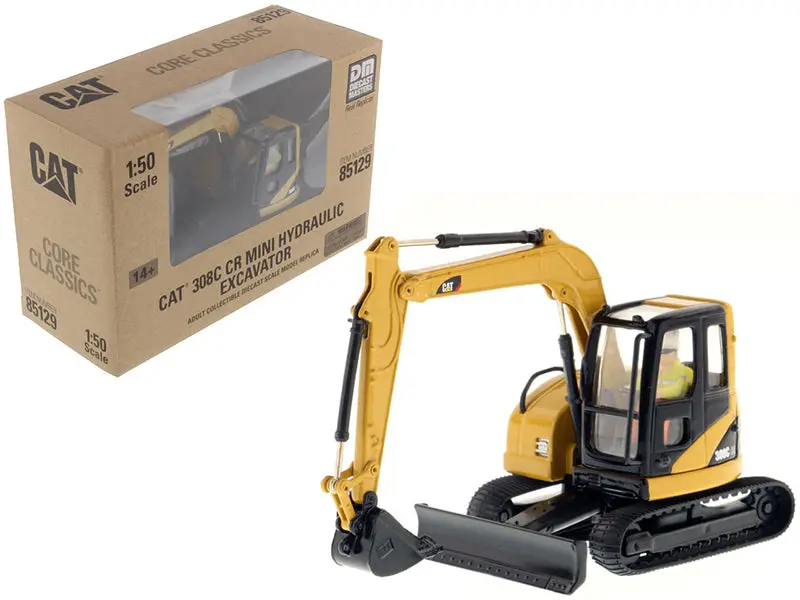 Cat Caterpillar 308C Cr Excavator With Operator Core Classics Series 1/50 Diecast Model By Diecast Masters 1