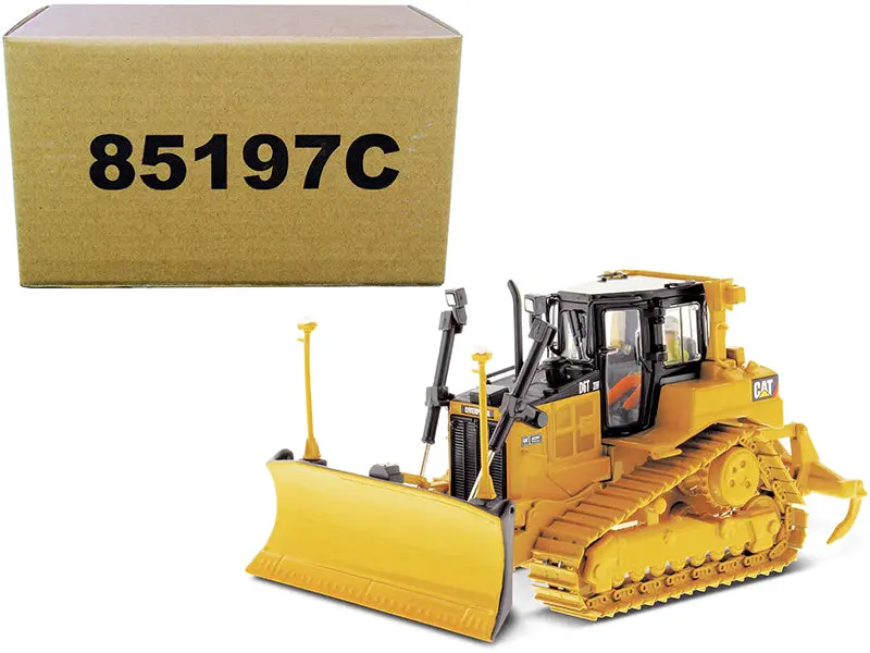 Cat Caterpillar D6t Xw Vpat Track Type Tractor With Accugrade Gps Technology With Operator Core Classics Series 1/50 Diecast Model By Diecast Masters 1