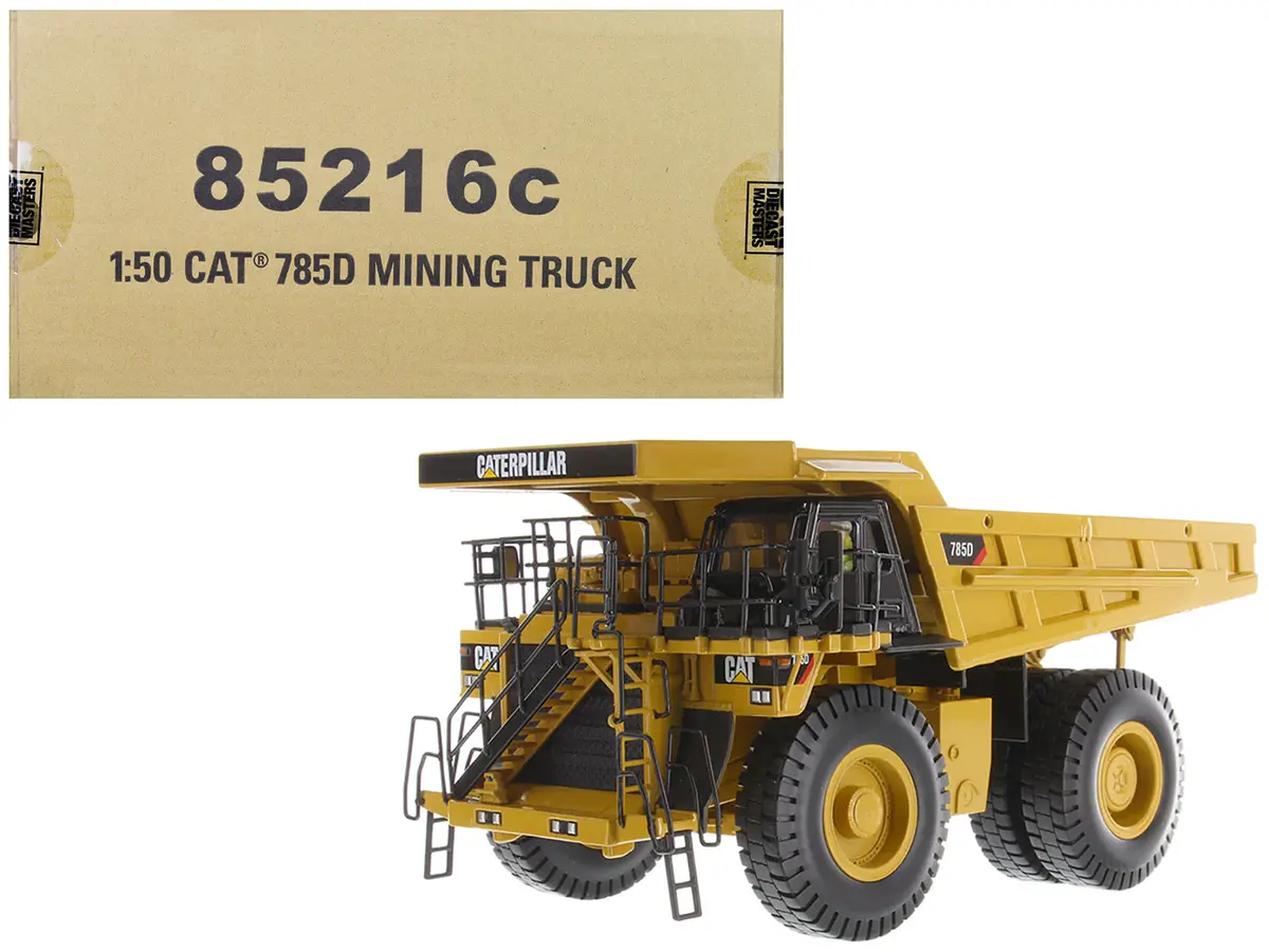 Cat Caterpillar 785D Mining Truck Yellow With Operator "Core Classics" Series 1/50 Diecast Model By Diecast Masters 1