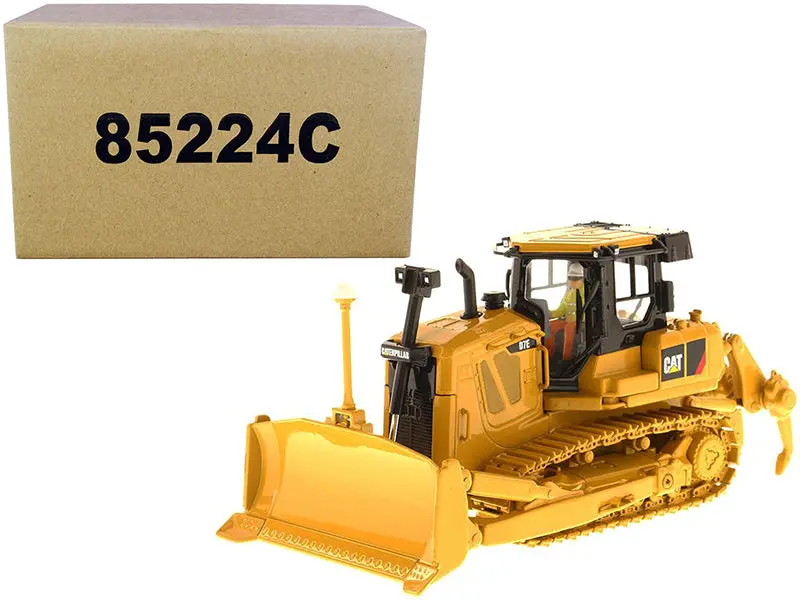 Cat Caterpillar D7e Track Type Tractor With Electric Drive With Operator High Line Series 1/50 Diecast Model By Diecast Masters 1