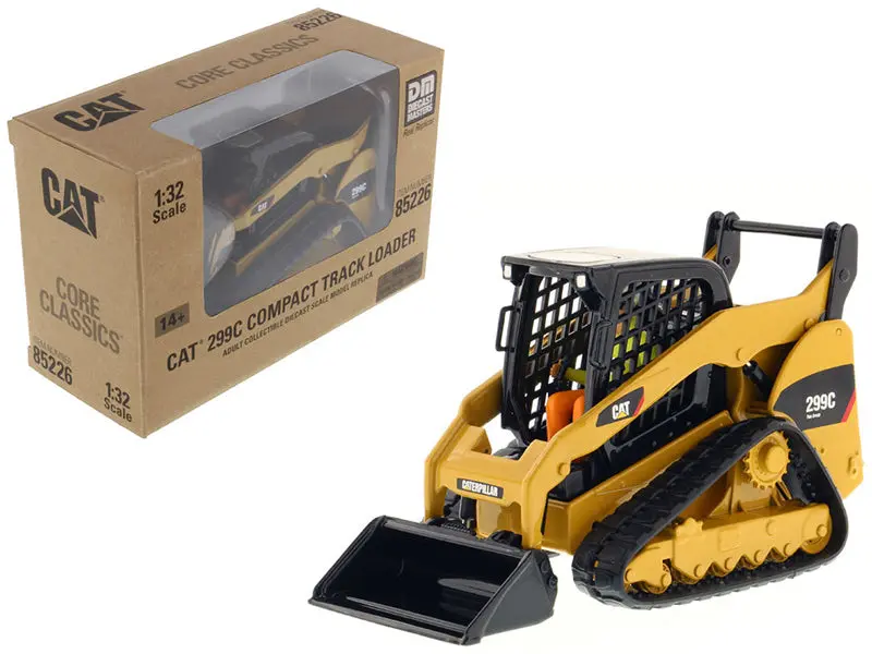 Cat Caterpillar 299C Compact Track Loader With Working Tools And Operator Core Classics Series 1/32 Diecast Model By Diecast Masters 1