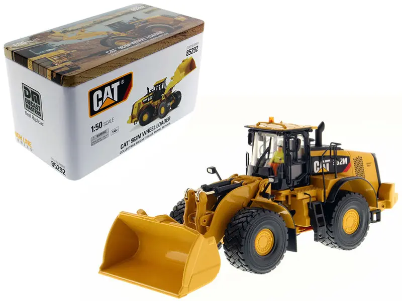 Cat Caterpillar 982M Wheel Loader With Operator High Line Series 1/50 Diecast Model By Diecast Masters 1