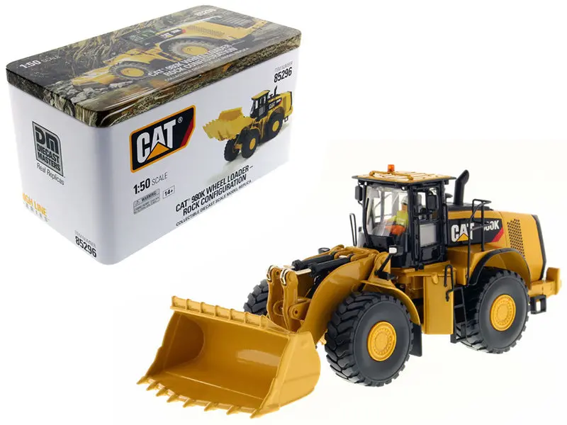 Caterpillar 980K Wheel Loader Rock Configuration With Operator High Line Series 1/50 Diecast Model By Diecast Masters 1