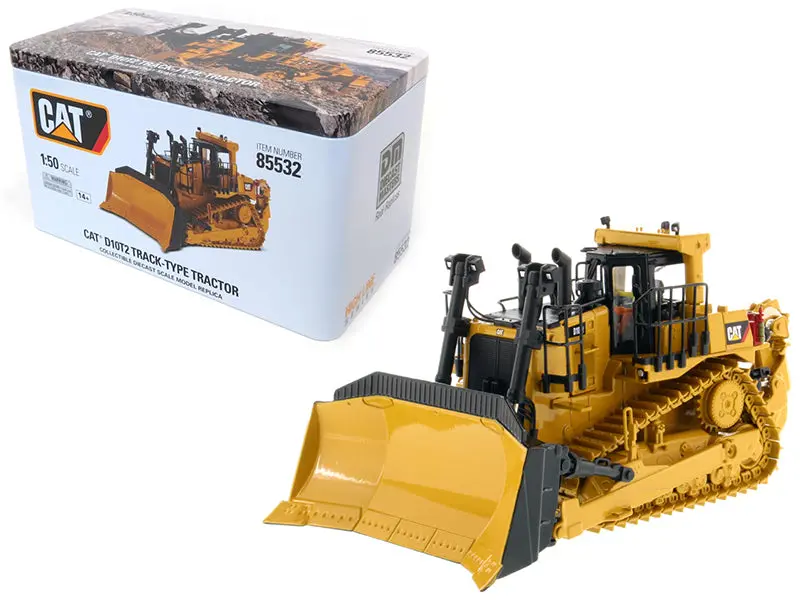 Cat Caterpillar D10t2 Track Type Tractor Dozer With Operator Core Classics Series 1/50 Diecast Model By Diecast Masters 1