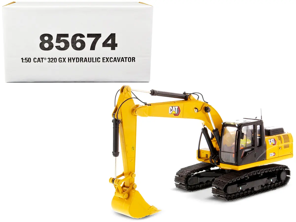 Cat Caterpillar 320 Gx Hydraulic Excavator With Operator High Line Series 1/50 Diecast Model By Diecast Masters 1