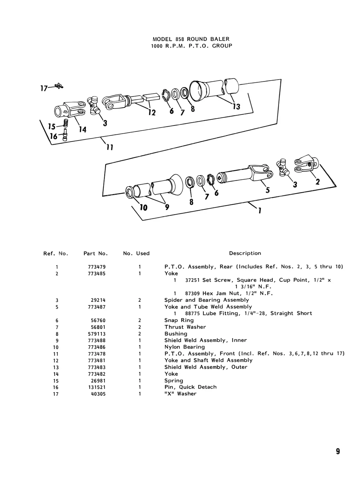 New Holland 858 Round Baler Service Parts Catalog 2