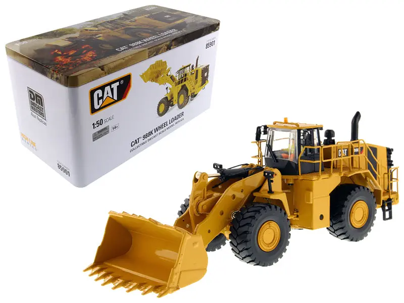 Cat Caterpillar 988K Wheel Loader With Operator High Line Series 1/50 Diecast Model By Diecast Masters 1