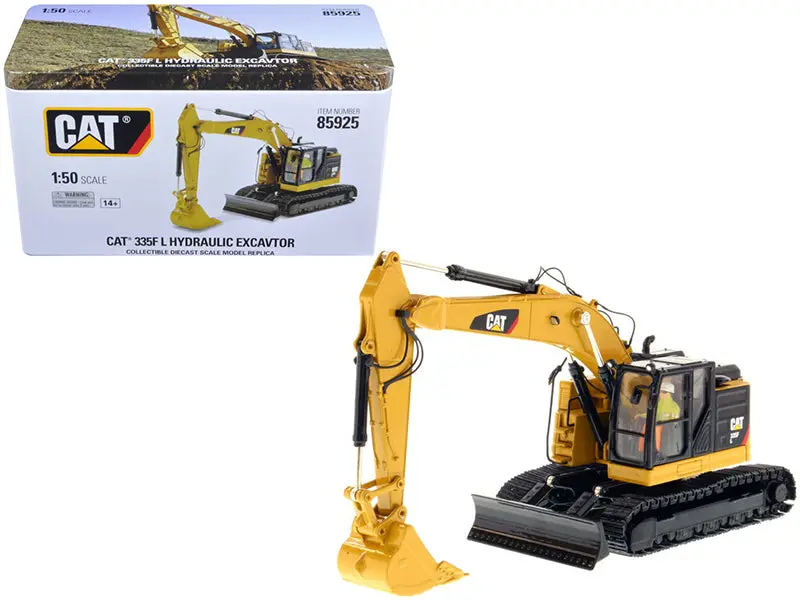 Cat Caterpillar 335F Lcr With Operator High Line Series 1/50 Diecast Model By Diecast Masters 1