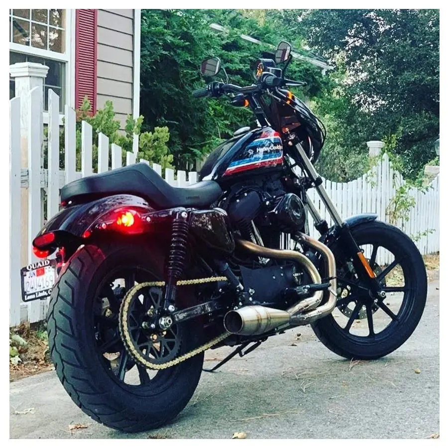 Sawicki - Cannon 2 Into 1 Pipe Fits '04-'21 Sportster Models -Stainless 2
