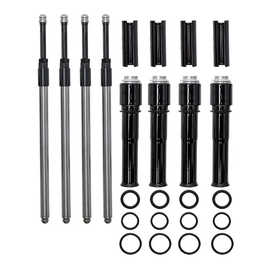 Quickee Pushrods With Gloss Black Covers For 2017-Up M8 Models 1