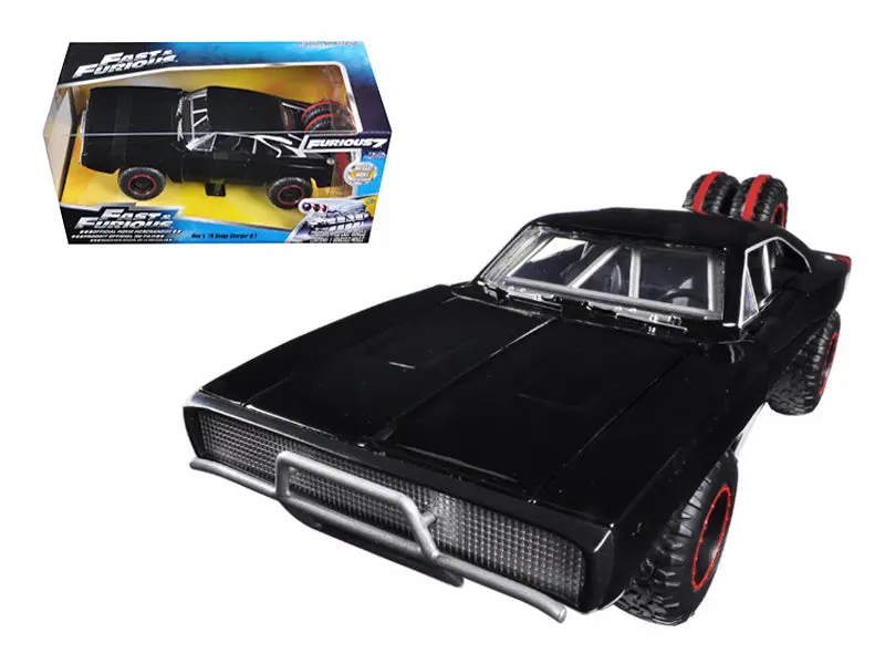 Dom's 1970 Dodge Charger R/T Off Road Version "Fast & Furious 7" Movie 1/24 Diecast Model Car By Jada 1