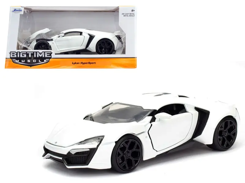 Lykan Hypersport White 1/24 Diecast Model Car By Jada 1