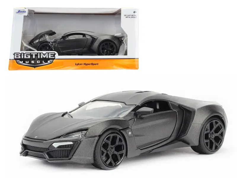 Lykan Hypersport Primer Gray 1/24 Diecast Model Car By Jada 1