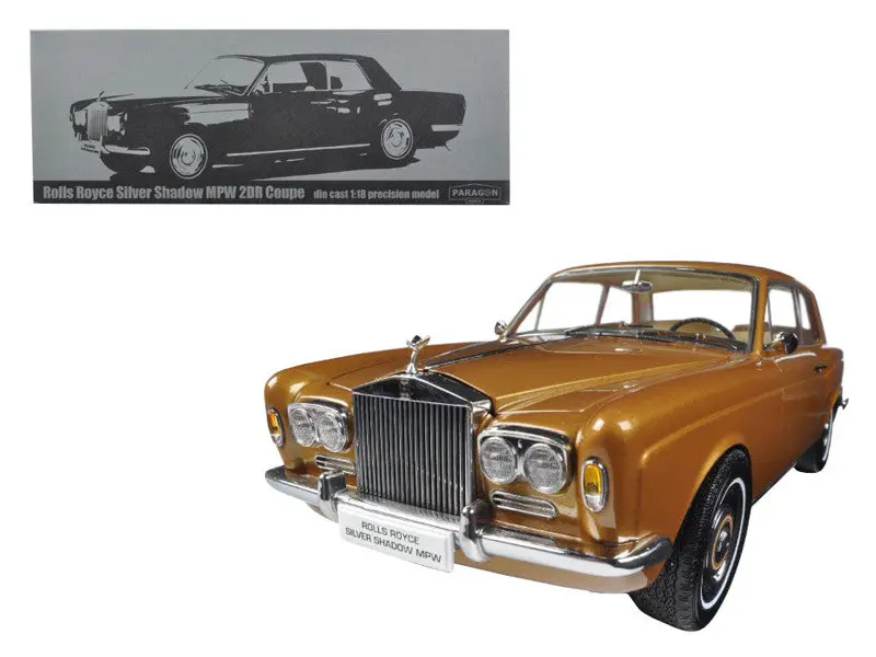 1968 Rolls Royce Silver Shadow Bronze 1/18 Diecast Model Car By Paragon 1
