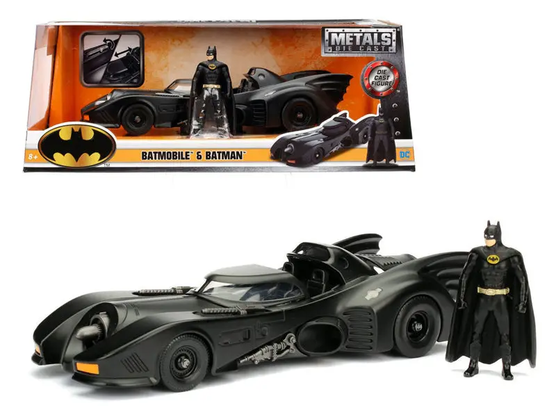 1989 Batmobile With Diecast Batman Figure 1/24 Diecast Model Car By Jada 1