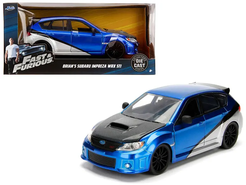 Brian's Subaru Impreza Wrx Sti "Fast & Furious" Movie 1/24 Diecast Model Car By Jada 1
