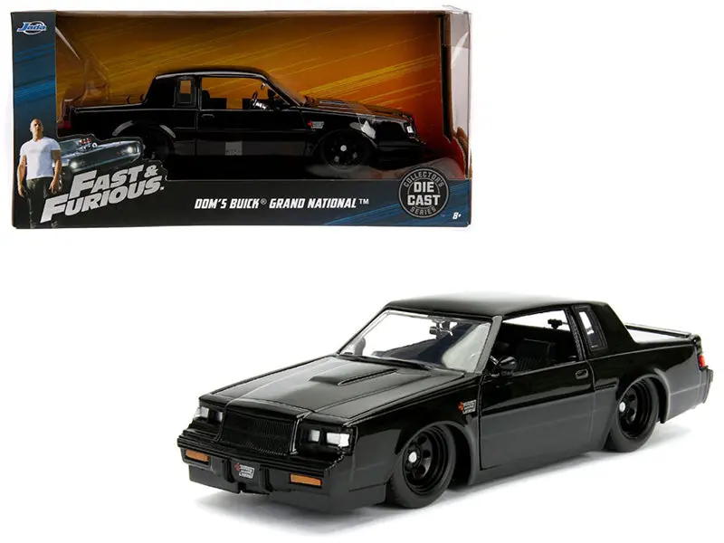 Dom's Buick Grand National Black "Fast & Furious" Movie 1/24 Diecast Model Car By Jada 1