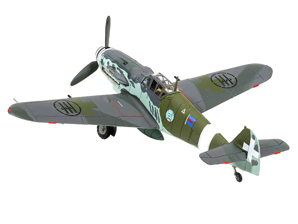 Messerschmitt Me109g-6 (Trop) Fighter Aircraft "Maggiore Antonio Vizzotto 150 Gruppo Gigi Tre Osei Regia Aeronautica Sicily" (July 1943) "The Aviation Archive" Series 1/72 Diecast Model By Corgi 2