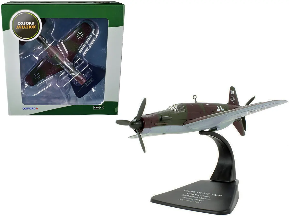 Dornier Do 335 "Pfeil" Fighter Plane "Udva Hazy Centre Smithsonian Museum Washington Dc" (Captured 1945) "Oxford Aviation" Series 1/72 Diecast Model Airplane By Oxford Diecast 1