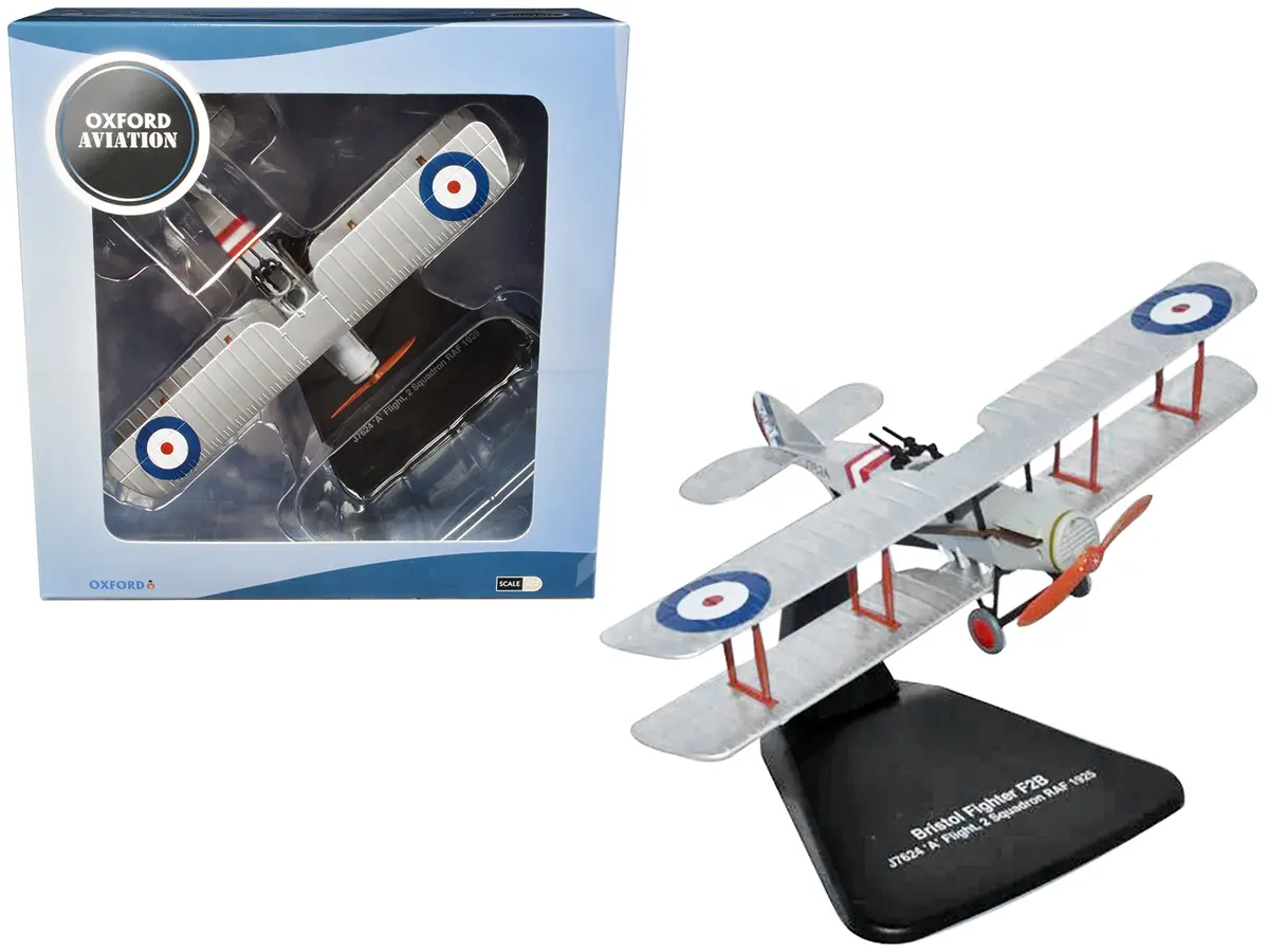 Bristol F2b Fighter Plane "J7624 'A' Flight 2 Squadron Raf" (1925) "Oxford Aviation" Series 1/72 Diecast Model Airplane By Oxford Diecast 1