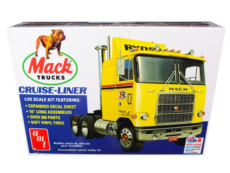 Mack Cruise-Liner Truck Plastic Model Kit (Skill Level 3) 1/25 Scale Model By Amt 1