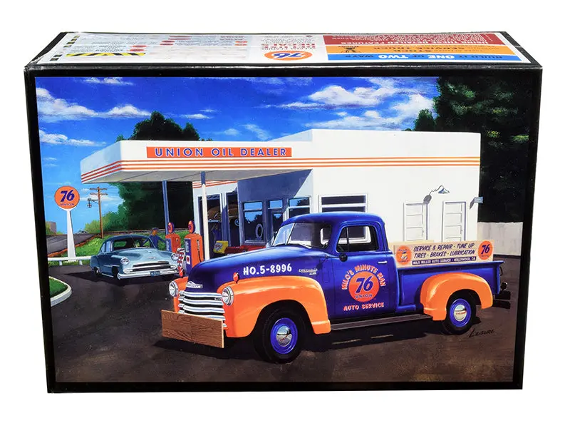 1950 Chevrolet 3100 Pickup Truck "Union 76" 2 In 1 Plastic Model Kit (Skill Level 2) 1/25 Scale Model By Amt 1