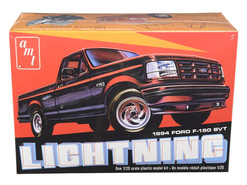 1994 Ford F-150 Svt Lightning Pickup Truck Plastic Model Kit (Skill Level 2) 1/25 Scale Model By Amt 1