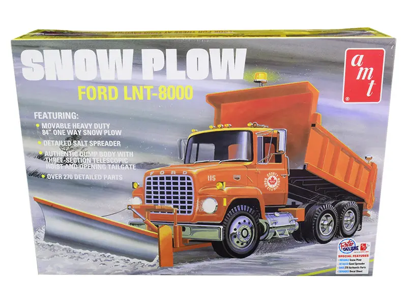 Ford Lnt-8000 Snow Plow Truck Plastic Model Kit (Skill Level 3) 1/25 Scale Model By Amt 1