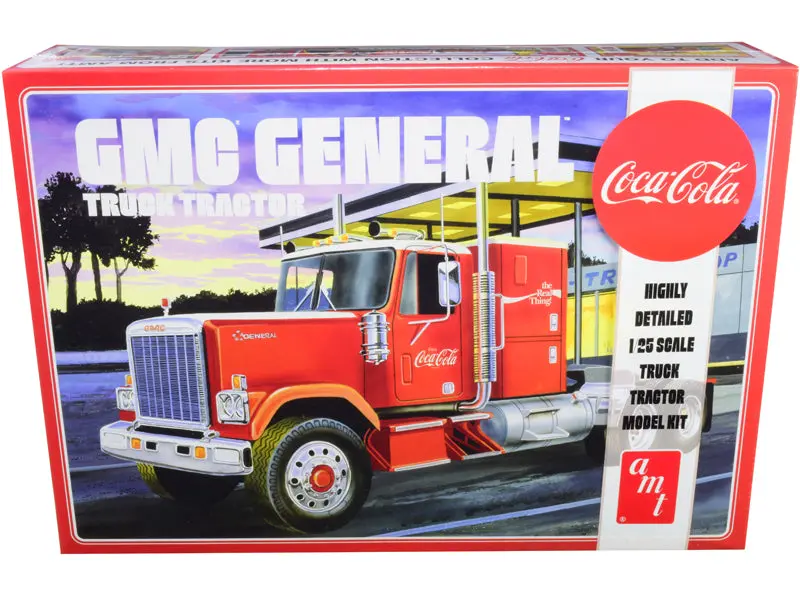Gmc General Truck Tractor "Coca-Cola" Plastic Model Kit (Skill Level 3) 1/25 Scale Model By Amt 1