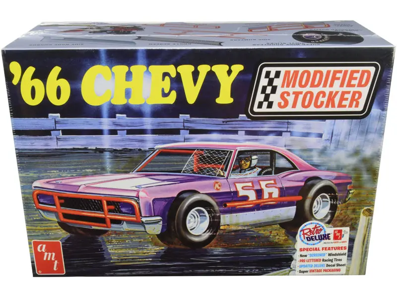 1966 Chevrolet Impala Modified Stocker Plastic Model Kit (Skill Level 2) 1/25 Scale Model By Amt 1