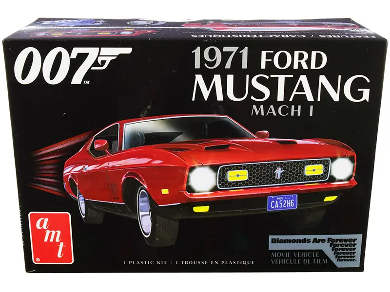 1971 Ford Mustang Mach 1 (James Bond 007) "Diamonds Are Forever" (1971) Movie Plastic Model Kit (Skill Level 2) 1/25 Scale Model By Amt 1