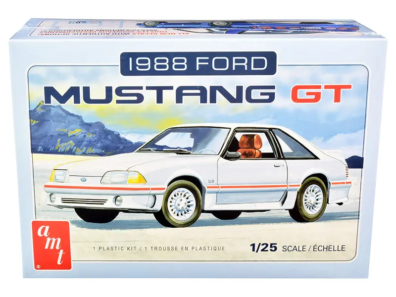 1988 Ford Mustang Gt Plastic Model Kit (Skill Level 2) 1/25 Scale Model By Amt 1
